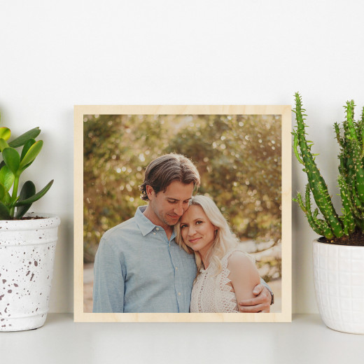 20x20cm Druk Na Sklejce Z Białym Poddrukiem