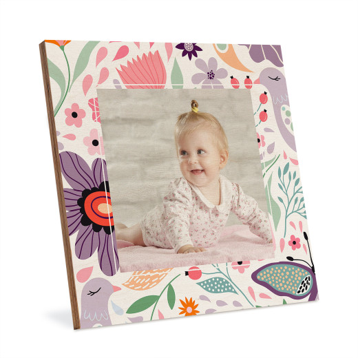 Druk na sklejce w ramce - Turkawki Boho