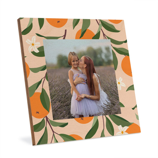 Druk na sklejce w ramce - Pomarańczowy Sad