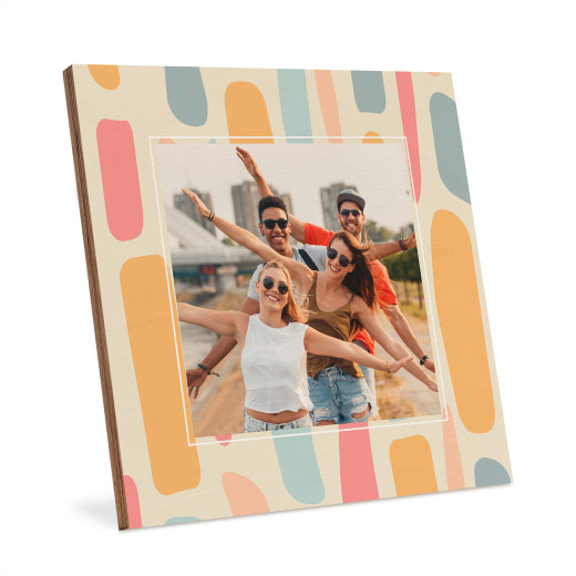 Druk na sklejce w ramce - Pastele